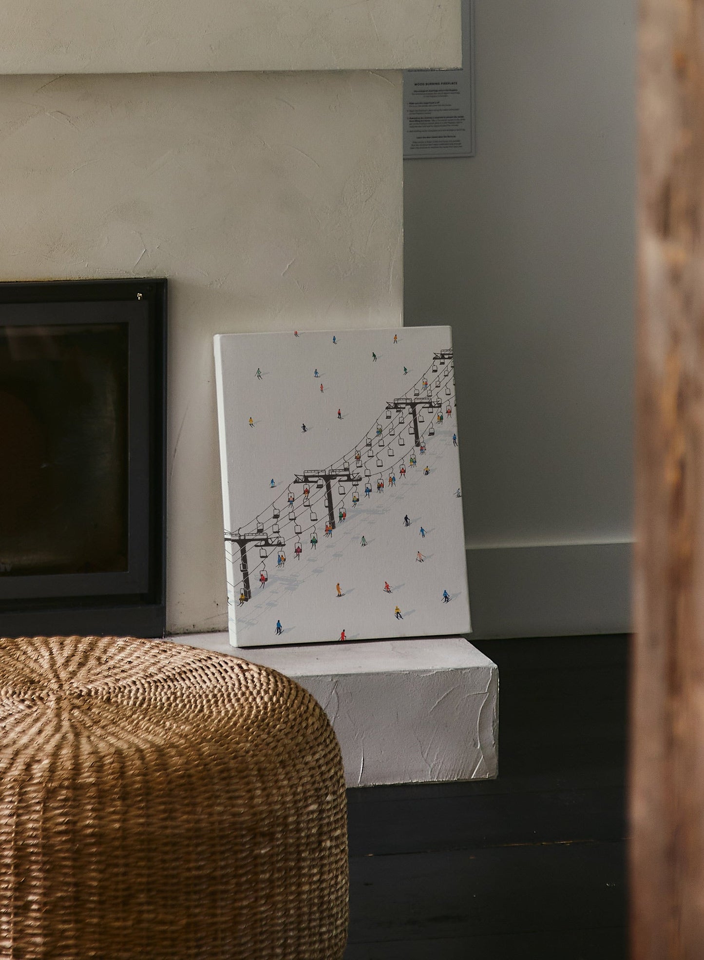 Crowd Skiing, Poster